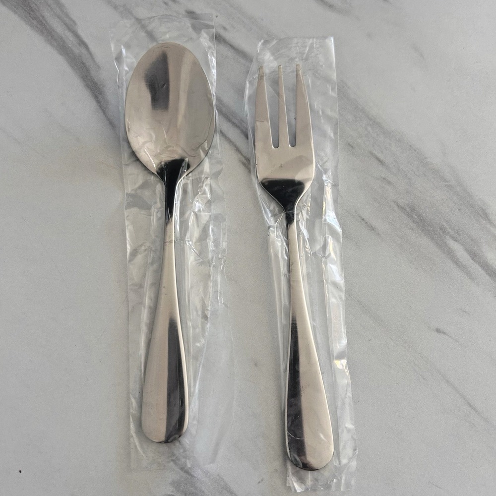 Hugmazing Replacement Fork & Spoon Set ONLY Stainless Steel New! 5.5" BxH